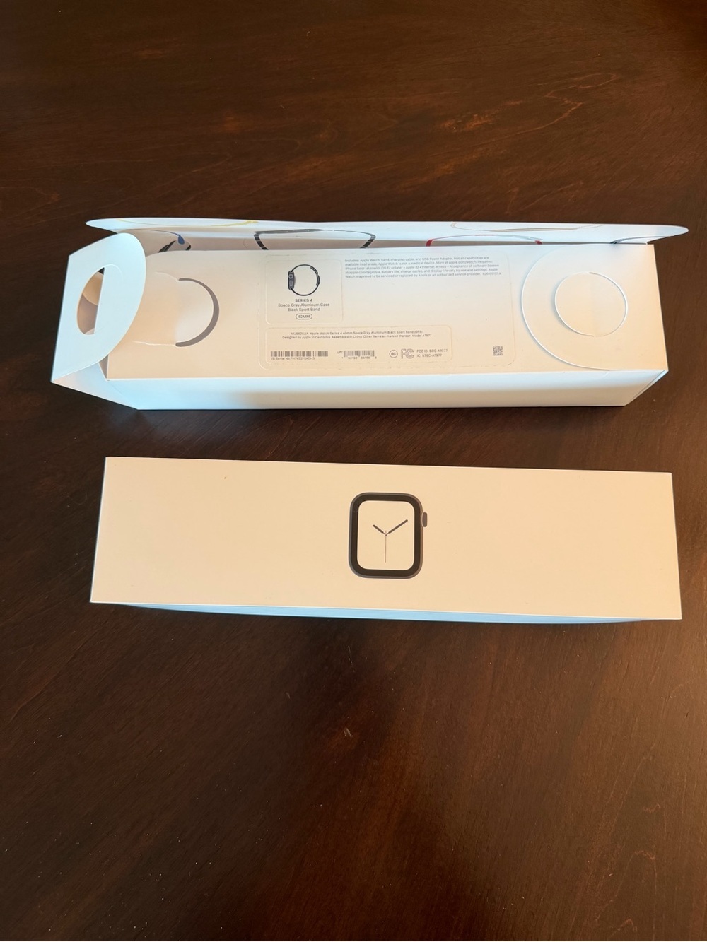 Apple Watch Series 4 Space Gray Aluminum Case Empty Box Only